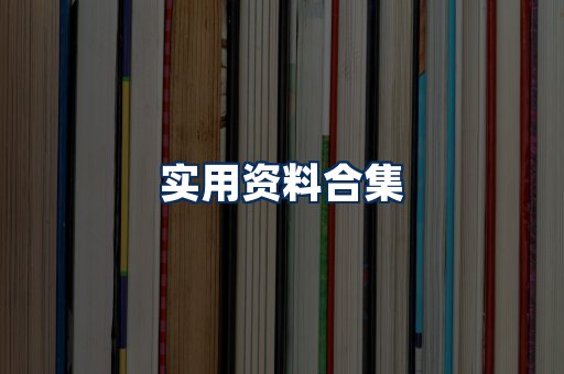 实用PDF资料展示